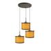 Woodbridge Lighting Drum - Vaneer 3 - Light Cluster Drum Pendant Wood/Bamboo in Brown | 12 H x 21 W x 21 D in | Wayfair 13324MEB-SV1080N