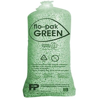 Flo-pak - 400 Liter DAS ORIGINAL BIO Grün Verpackungschips Füllmaterial - Grün