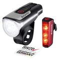 SIGMA SPORT Aura 80 and BLAZE LED Bike Light Set, StVZO-Approved, Battery-Powered Front Light and Rear Light with Brake Function