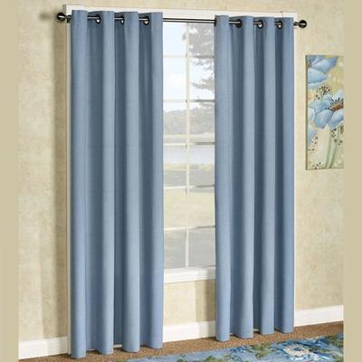 Glasgow Grommet Curtain Panel, 55 x 108, Steel Blue