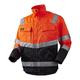 J.A.K. 111058805 Serie 11105 70% Polyester/30% Baumwolle Blousonjacke, EN 20471, Klasse 2, Orange/Marine, XXL Größe