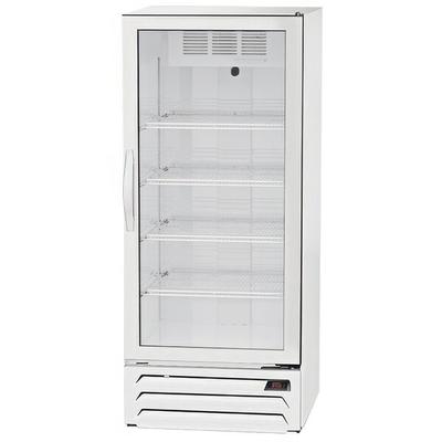 Beverage-Air MMR12HC-1-WB-18-IQ MarketMax 24" White Glass Door Merchandiser with Black Interior, Left-Hinged Door, and Electronic Smart Door Lock