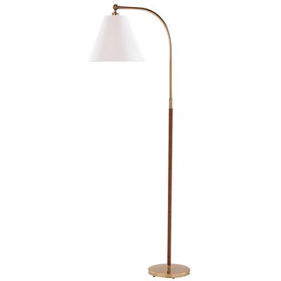 Brittan Leather Wrapped Floor Lamp - Ballard Designs