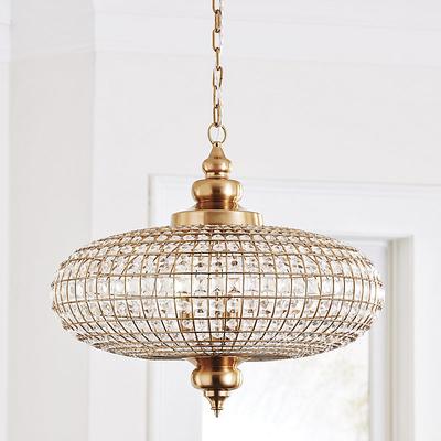 Lucille 3-Light Faceted Crystal Chandelier - Ballard Designs