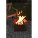 Millwood Pines Hughey Steel Wood Burning Fire Pit Steel in Black/Brown/Gray | 9.44 H x 26.65 W x 23.62 D in | Wayfair FF241