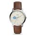 Men's Fossil North Carolina Tar Heels The Minimalist Leather Watch