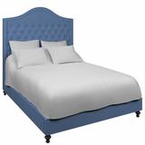 Annie Selke Home Essex Standard Bed Upholstered/Linen in Blue | 72 H x 60 W x 83 D in | Wayfair ASH1024-BDF