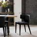 Orren Ellis Sperazza Leather Upholste Dining Chair Upholste/Genuine Leather in Red | 33 H x 19 W x 20 D in | Wayfair