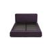 ARTLESS Upholstered Platform Bed Plastic in Pink | 34 H x 70 W x 98 D in | Wayfair A-UP-Q-2-E