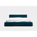 ARTLESS Upholstered Platform Bed Plastic in Brown | 34 H x 86 W x 98 D in | Wayfair A-UP-K-2-P