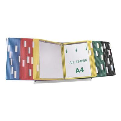 Tarifold Tischständer A4 mit 60 Sichttafeln mehrfarbig, 90x35x28 cm