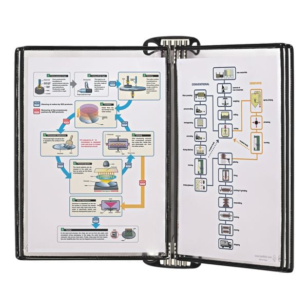 Tarifold Wandsichttafelsystem »PRO« mit 5 Sichttafeln PVC schwarz Image
