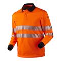 J.A.K. 121160705 Serie 12116 50% Polyester/39% Modacryl/10% Viscose/1% Negastat Poloshirt, Orange, XXL Größe