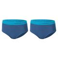 Runderwear Women's Running Hipster (Pack of 2) - Chafe-Free Running Underwear (Blue (Pack of 2), 12-14)