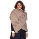 likemary Pashmina Shawl - Blanket Scarf - Winter Scarf - Travel Blanket - Yoga Blanket - Pashmina Scarfs for Women - Wool Scarf - Paws Mocha Brown