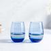 Classic Libbey All-Purpose Stemless Wine Glasses Glass in Blue | 4.5 H x 3.5 W in | Wayfair 231L