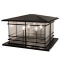 Meyda Lighting Tea House Hardwired Deck Light Metal in Black | 30 H x 47 W x 42 D in | Wayfair 193557