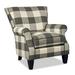 Armchair - Paula Deen Home Gavin 34" Wide Armchair Wood/Polyester/Fabric in Black/Brown/White | 37 H x 34 W x 36 D in | Wayfair