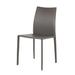 Orren Ellis Buenrostro Bonded Leather Side Chair Faux Leather/Upholstered in Gray/Black | 35.5 H x 18 W x 22 D in | Wayfair