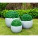 Latitude Run® Kante 3 Piece Lightweight Concrete Outdoor Round Planter, 13", 10.5" & 8" Tall Set Concrete in Gray | 10 H x 16 W x 16 D in | Wayfair