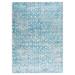 White 24 x 0.4 in Indoor Area Rug - Latitude Run® Sazerac Geometric Handwoven Blue Area Rug Viscose | 24 W x 0.4 D in | Wayfair