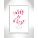 Casa Fine Arts Juvenile Girls Do It Framed Art Paper in Pink | 35.5 H x 25.5 W x 1.18 D in | Wayfair 19175-01