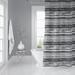 Foundry Select Krugerville Striped Single Shower Curtain Polyester in Gray | 71 H x 74 W in | Wayfair 8F0E9023C2574E208AC8E283BF93A5E1