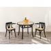 Joss & Main Chandice Dining Table Wood/Glass in Black | 29.7 H x 38.39 W x 39.4 D in | Wayfair ADB4DB84B4B444889AF80E656010DC5D