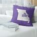 East Urban Home Minnesota Pillow Polyester/Polyfill blend in Indigo | 14 H x 14 W x 3 D in | Wayfair 217A438DB69845119D10641CD738CB0E