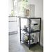 Yamazaki Home 3-Tiered Storage Rack - Kitchen Shelf Organizer, Short, Steel, Short Steel in Black | 35.4 H x 23.6 W x 18.3 D in | Wayfair 3598