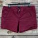 American Eagle Outfitters Shorts | American Eagle Maroon Midi Shorts | Color: Red | Size: 10