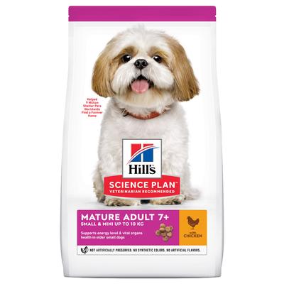 2 x 6 kg Mature Adult 7+ Small & Mini mit Huhn Hill's Science Plan Mature Hundefutter trocken