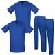 MISEMIYA - Pack * 2 Pcs - Uniforms Unisex Scrub Set ? Medical Uniform with Scrub Top and Pants - Ref.2-8178 - Medium, Blue
