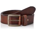 Wrangler Mens Structured Belt, Brown, 85