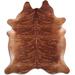 Brown 74" x 84" L Area Rug - Foundry Select Animal Print Handmade Cowhide Area Rug 74.0 x 0.25 in Cowhide | 74" W X 84" L | Wayfair