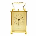 RA Braithwaite Solid Brass Gold Finish Carriage Clock