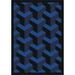 Blue/Navy 64 x 0.5 in Area Rug - Joy Carpets Whimsy Geometric Tufted Navy Area Rug Nylon | 64 W x 0.5 D in | Wayfair 1505C-04