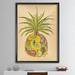 East Urban Home Pineapple Dreams - Picture Frame Painting Print on Canvas Metal in Yellow | 40 H x 30 W x 1.5 D in | Wayfair