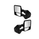 2008-2010 Ford F250 Super Duty Left and Right Door Mirror Set with Caps - Trail Ridge