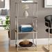 Willa Arlo™ Interiors Carolina 43" H x 17.7" W Steel Etagere Bookcase in Gray | 43 H x 17.75 W x 11.75 D in | Wayfair OREL1849 38756553