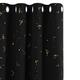 Deconovo Eyelet Thermal Insulated Curtains, Blackout Curtains, Gold Constellation Printed Curtains for Baby Nursery, 66 x 72 Inch(Width x Length), Black, 2 panels