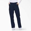 Dickies Women's Eds Signature Cargo Scrub Pants - Navy Blue Size S (86106)