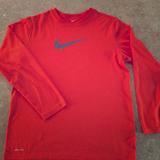 Nike Shirts & Tops | Boys Size Large Orange Long Sleeve Nike Shirt | Color: Orange | Size: Lg