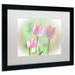 Winston Porter Three Pink Tulips by Lois Bryan - Picture Frame Photograph Print on Canvas Canvas | 16 H x 20 W x 0.5 D in | Wayfair LBR0291-B1620MF