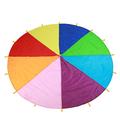 Children Kids Game Play Colorful Rainbow Parachute Outdoor Game Learning Exercise Sport Tool Toys Activities Early Education Learning Umbrella for Kindergarten Preschool Party Favor[6m]