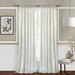 Rosdorf Park Hemphill Elegant Synthetic Light Filtering Solid Criss-Cross Semi-Sheer Tab Top Curtain Panels Synthetic in White | 63 H in | Wayfair