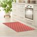 White 0.08 x 24 W in Kitchen Mat - Rosalind Wheeler Medeiros Kitchen Mat Synthetics | 0.08 H x 24 W in | Wayfair 513CD1ECA278446183D024398A486337