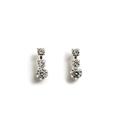 Delicate Crystal Tiffany Earrings (E46) - Swarovski Crystal - Gold or Silver Finish