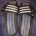 Adidas Shoes | Adidas Slides Size 6 | Color: Black/Blue | Size: 6