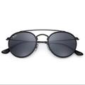 Ray-Ban Accessories | All Black Ray Ban Double Bridge Round Sunglasses | Color: Black | Size: Os